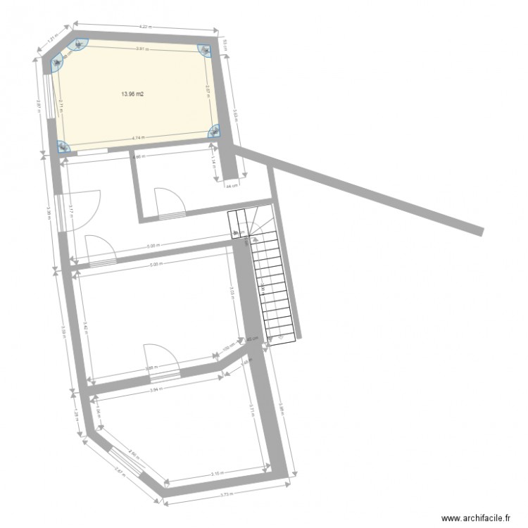 rdc vrai cote aprés. Plan de 0 pièce et 0 m2