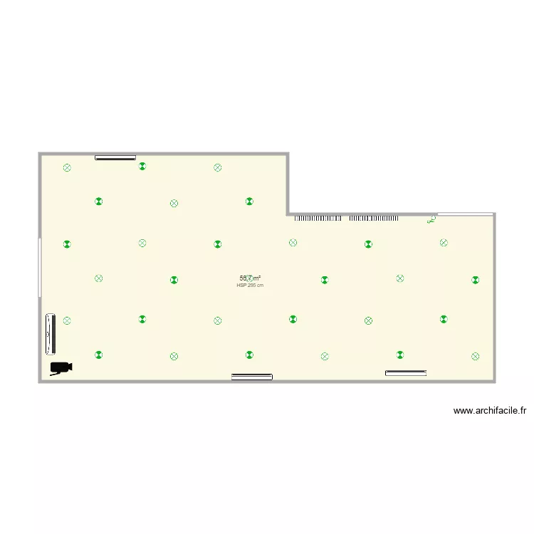 Les Salons de La Source. Plan de 