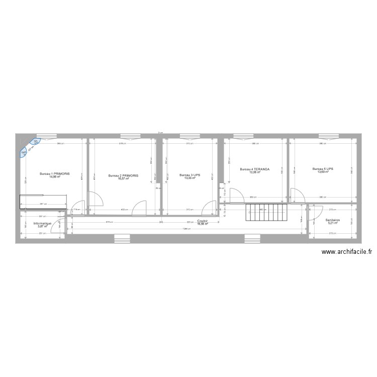 Bureaux Demersay. Plan de 0 pièce et 0 m2