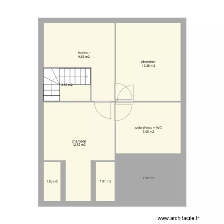 caillaud &eacute;tage. Plan de 