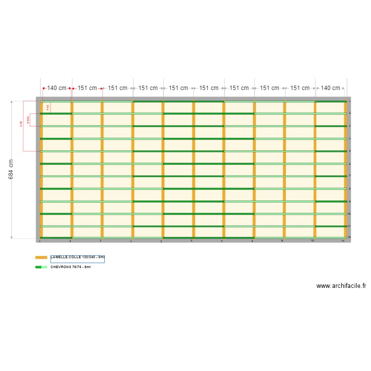 monitec plancher 2 osb perpendiculaie chevron. Plan de 10 pièces et 95 m2