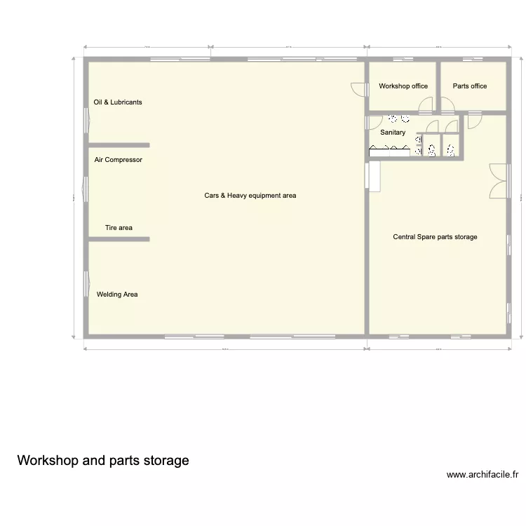 Central Workshop . Plan de 