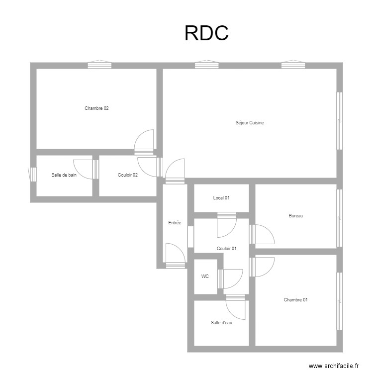 350600673. Plan de 11 pièces et 97 m2