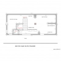 plan de coupe surface rez de chaussée