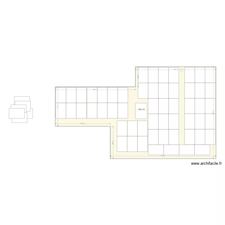 la troche toiture. Plan de 