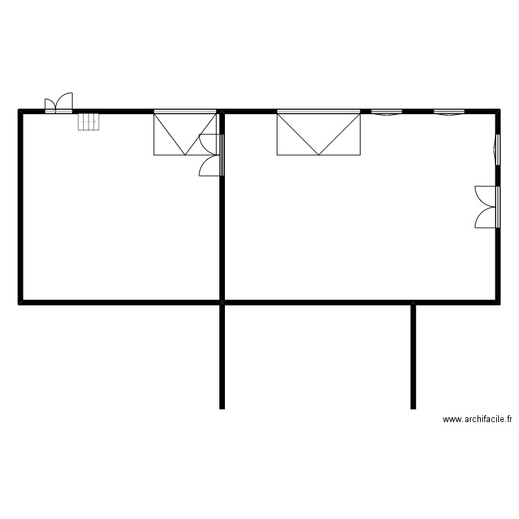 AC_0110. Plan de 2 pièces et 203 m2