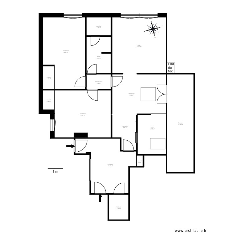 ED L OM ATIC EL TARTER. Plan de 0 pièce et 0 m2