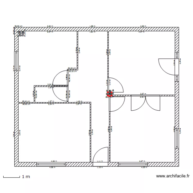 maison avant. Plan de 