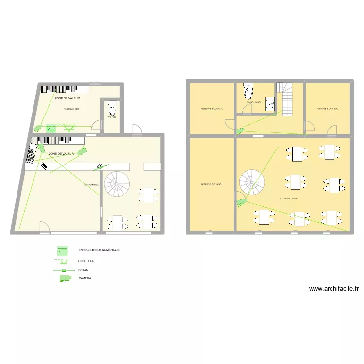TABAC BISTROT L'INDUSTRIE VIDEO PROTECTION. Plan de 
