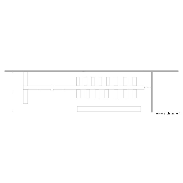 plan 1 ligne. Plan de 0 pièce et 0 m2