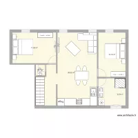 plan Apr&egrave;s travaux F3 Etage Trigu&egrave;res  