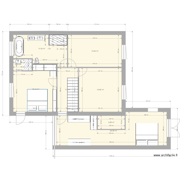 maison etage 1. Plan de 0 pièce et 0 m2