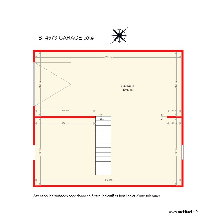 BI 4573 garage non côté. Plan de 0 pièce et 0 m2