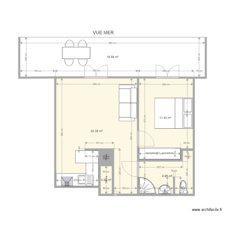 Plan F2 Parc Lucie 2. Plan de 0 pièce et 0 m2