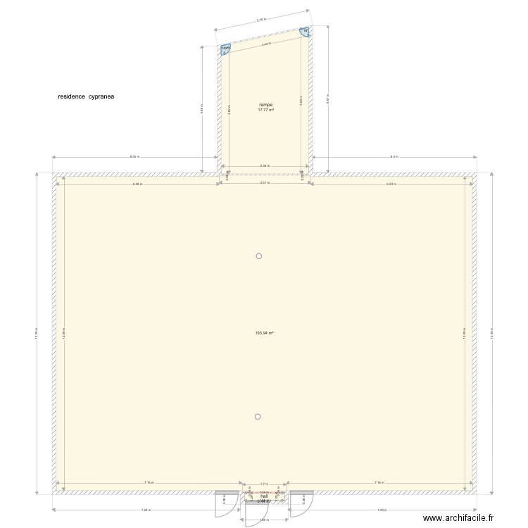 étanchéité residence cypranea parking. Plan de 0 pièce et 0 m2