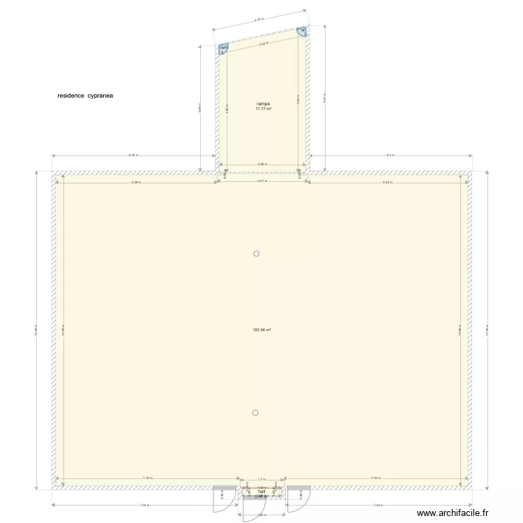 &eacute;tanch&eacute;it&eacute; residence cypranea parking. Plan de 