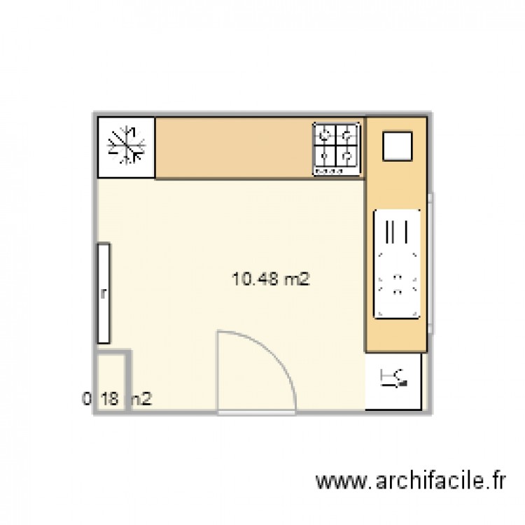 Cuisine Basly. Plan de 0 pièce et 0 m2