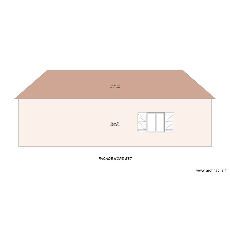 GARAGE FACADE NORD EST. Plan de 0 pièce et 0 m2