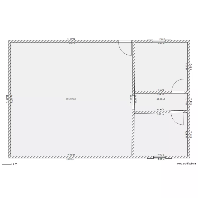 Maison test. Plan de 