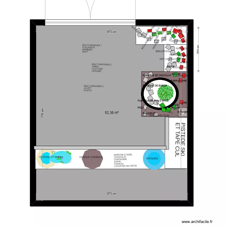 VILLAGE DE NOEL. Plan de 
