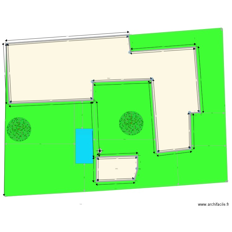 plan piscine. Plan de 0 pièce et 0 m2