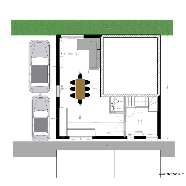 CASA FACADE COMMUNE. Plan de 0 pièce et 0 m2