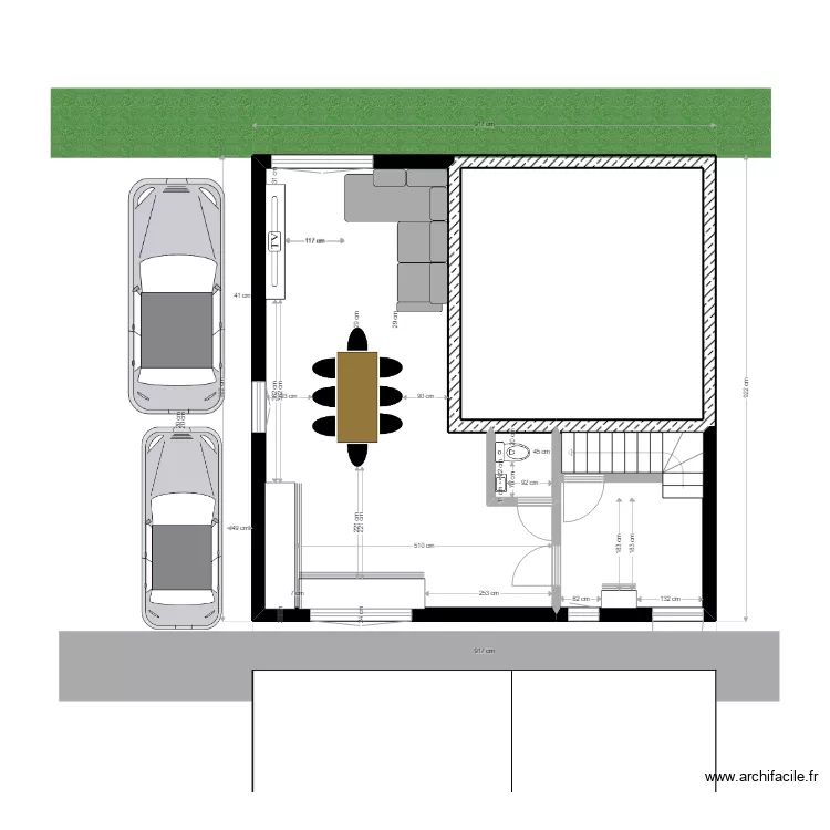 CASA FACADE COMMUNE. Plan de 