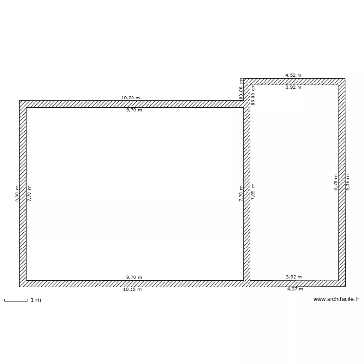 maison-rdc. Plan de 