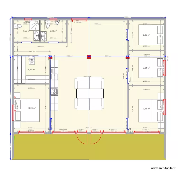 6ка Барн Алехново. Plan de 