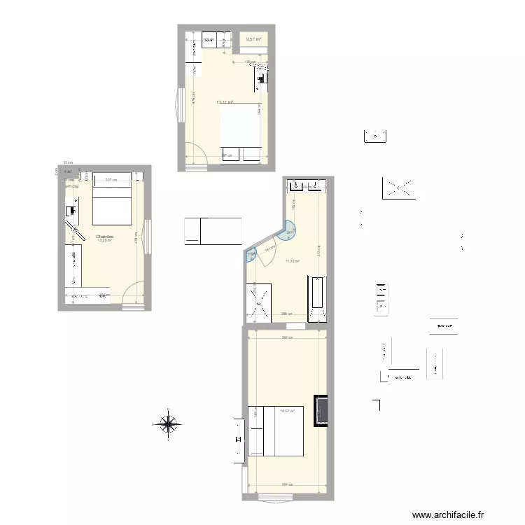 suite parentale. Plan de 