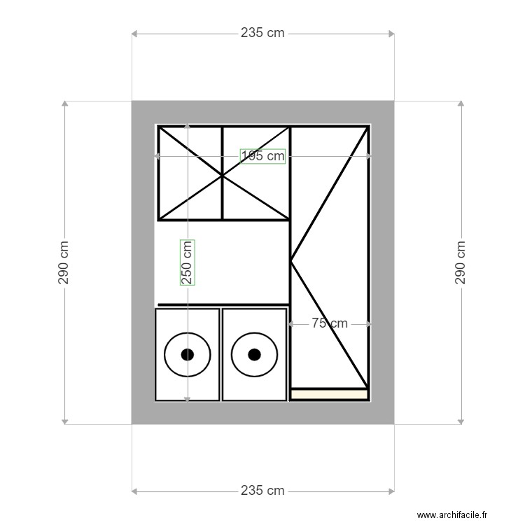 PLAN BUANDERIE. Plan de 0 pièce et 0 m2