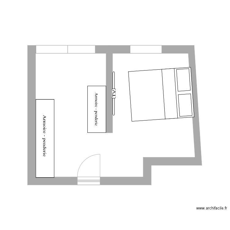 Chambre v2. Plan de 0 pièce et 0 m2