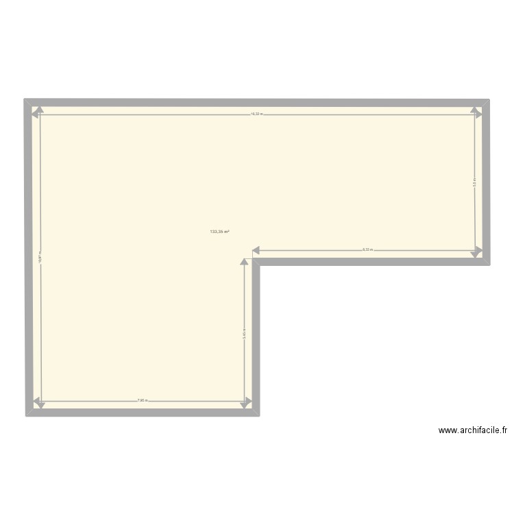 RIAD 6. Plan de 1 pièce et 133 m2