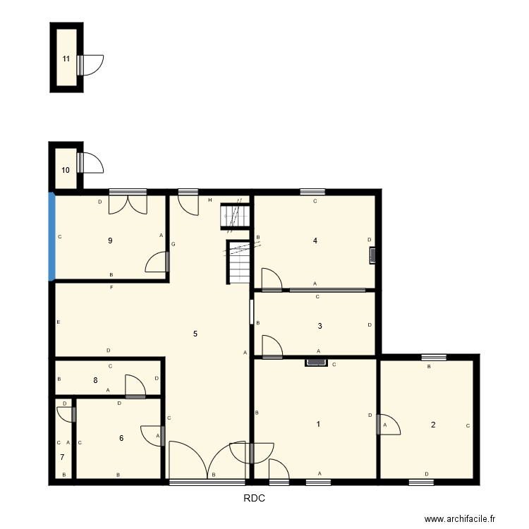 184861 MONGRAS Plomb. Plan de 0 pièce et 0 m2