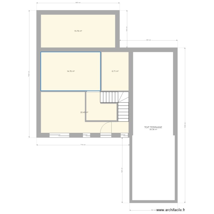 delire etage. Plan de 0 pièce et 0 m2