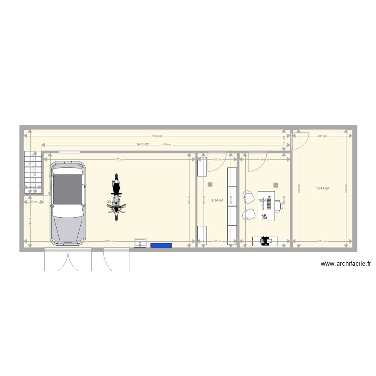 Sous sol aiguilhe aménagé. Plan de 0 pièce et 0 m2