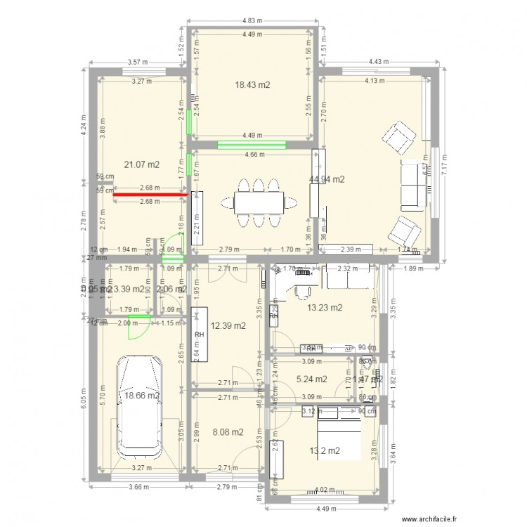 Moulin RDC 10 01. Plan de 0 pièce et 0 m2