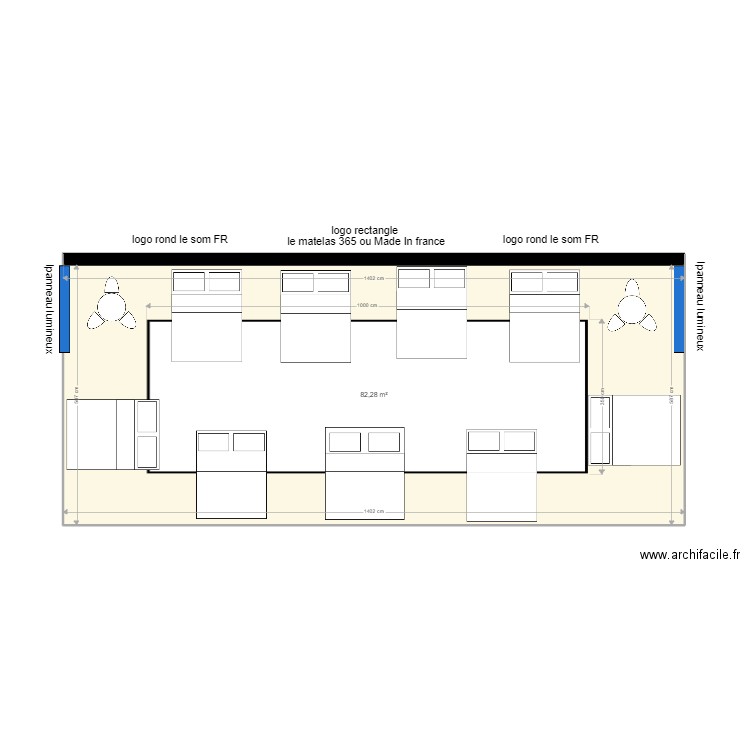 Plan foire la roche - 14x6. Plan de 0 pièce et 0 m2