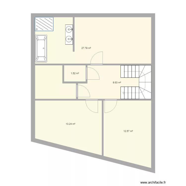 Agen 1er &eacute;tage. Plan de 