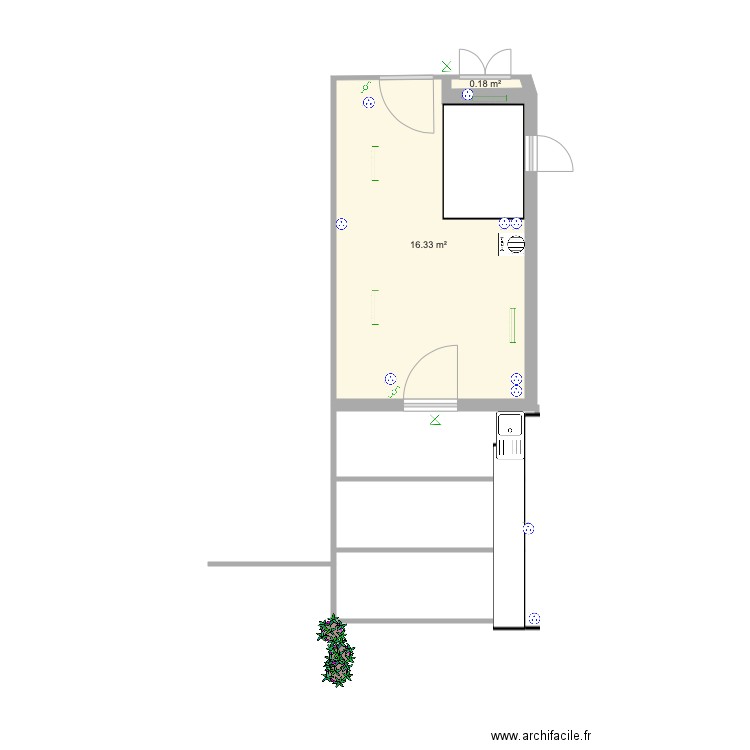 Atelier Arzon plan électrique. Plan de 0 pièce et 0 m2