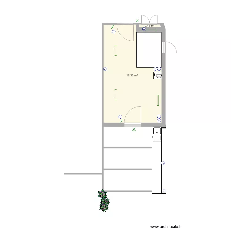 Atelier Arzon plan &eacute;lectrique. Plan de 