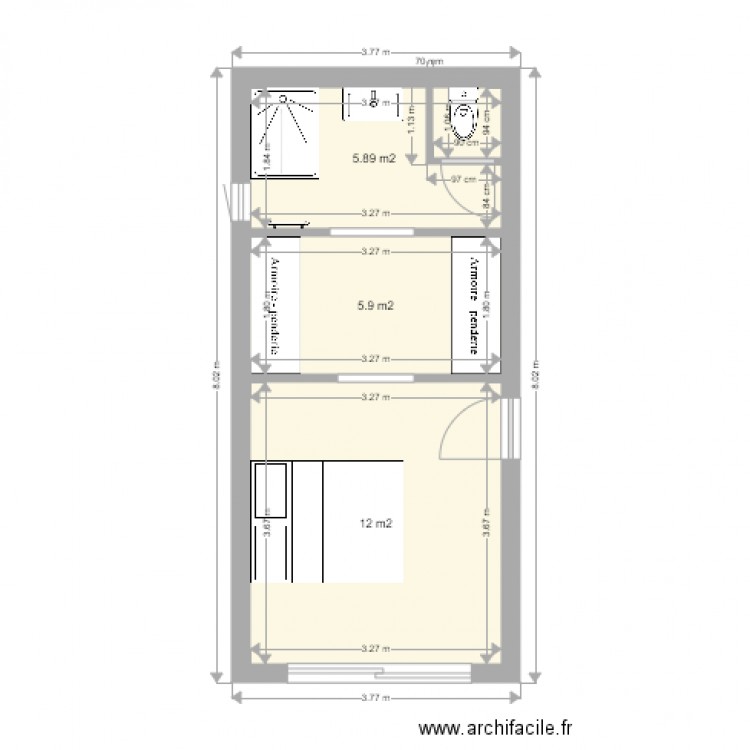 plan extension. Plan de 0 pièce et 0 m2