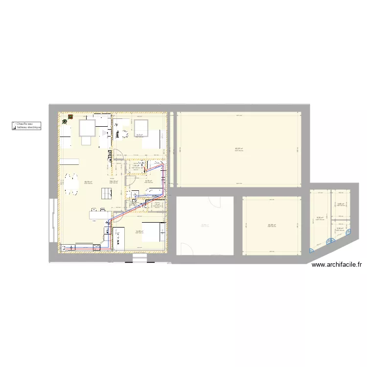 Le Moulin Jo V11 plomberie. Plan de Le Moulin Jo V11 plomberie. Plan de