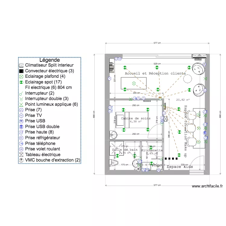 PLAN SWEET BEE PLOMBERIE. Plan de 