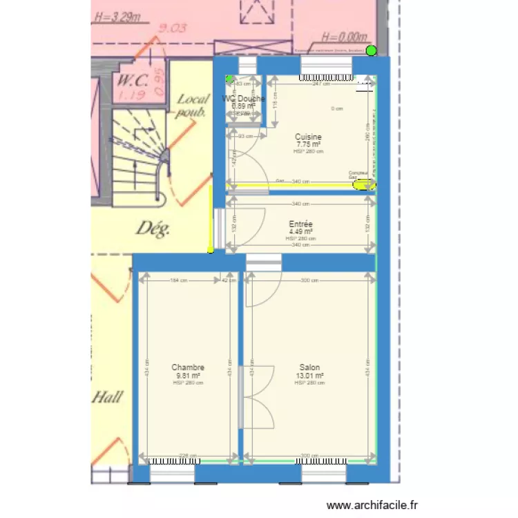 RDC lot 2. Plan de RDC lot 2. Plan de
