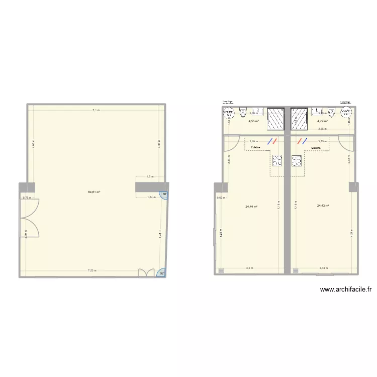 Les herbiers GRANGE. Plan de 10 et 236 m² Les herbiers GRANGE. Plan de 10 et 236 m²