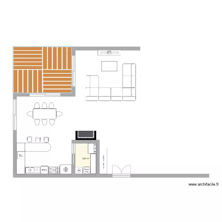 Maison 3. Plan de 