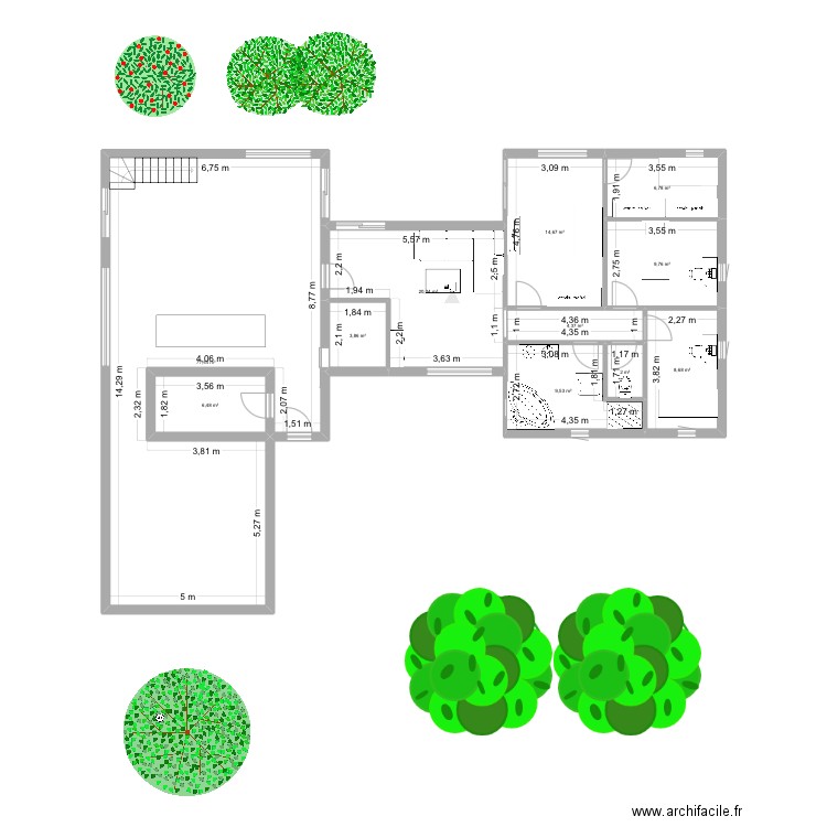 V3_ edg. Plan de 11 pièces et 164 m2