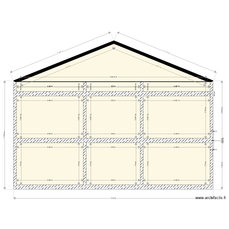 FACADE. Plan de 0 pièce et 0 m2