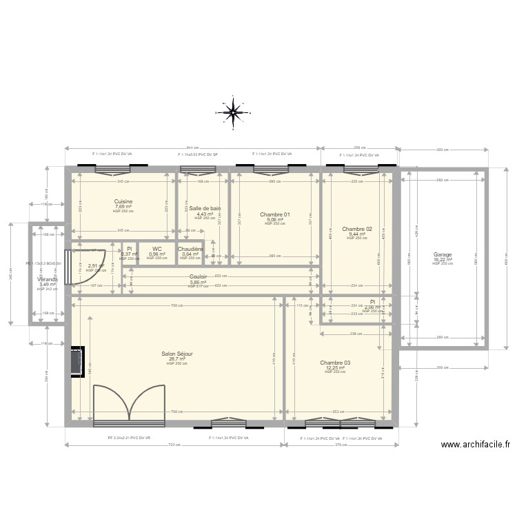 ML23015925 KEMERING. Plan de 14 pièces et 104 m2